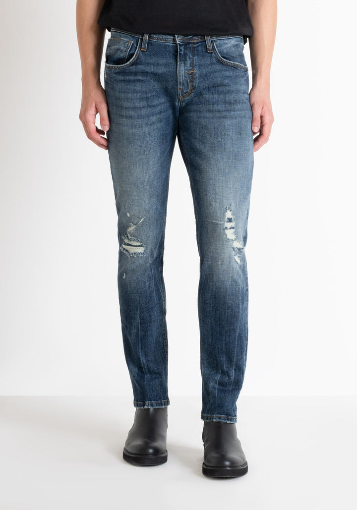 JEANS KURT COMFORT TAPERED FIT IN AUTHENTIC BLUE DENIM