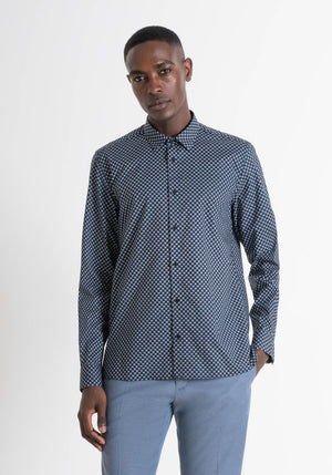 CAMISA "BARCELLONA" REGULAR FIT CON ESTAMPADO